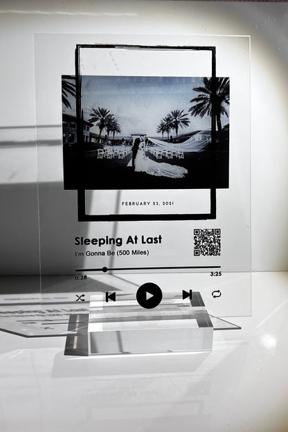 Personalized Song Music Plaque for Valentines | Anniversaries | Custom Acrylic Gift | For Her | For Him | Couples | Mothers | Fathers
