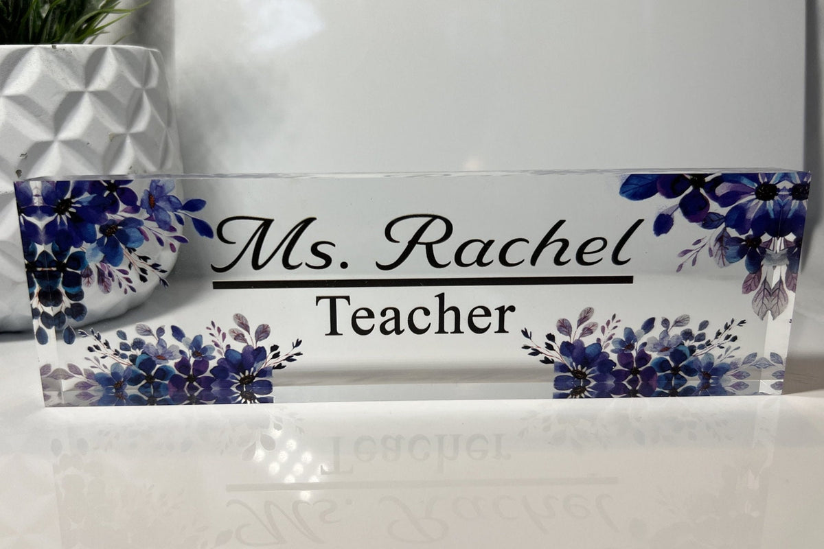 Custom Acrylic Name Plate | Office Sign Plaque | Coworker Gift | Office Décor | Personalized DeskPlate | Promotion Gift | New Job Gift |Sign