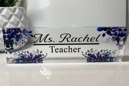 Custom Acrylic Name Plate | Office Sign Plaque | Coworker Gift | Office Décor | Personalized DeskPlate | Promotion Gift | New Job Gift |Sign