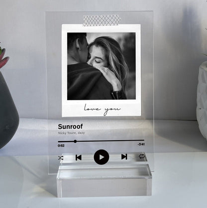 Personalized Song Music Plaque for Valentines | Anniversaries | Custom Acrylic Gift | For Her | For Him | Couples | Mothers | Fathers