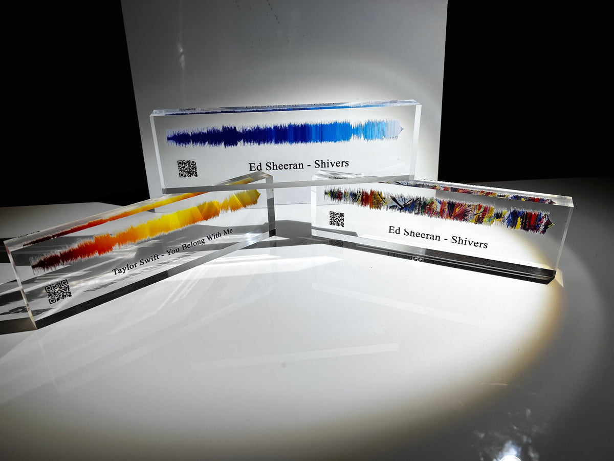 Personalized Soundwave Art | Soundwave Print | Voice Recording Gift | Custom Song Plaque | Unique Gift for Anniversary or Holiday