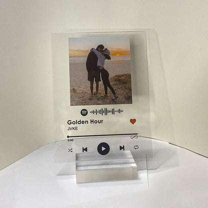 Personalized Song Music Plaque for Valentines | Anniversaries | Custom Acrylic Gift | For Her | For Him | Couples | Mothers | Fathers