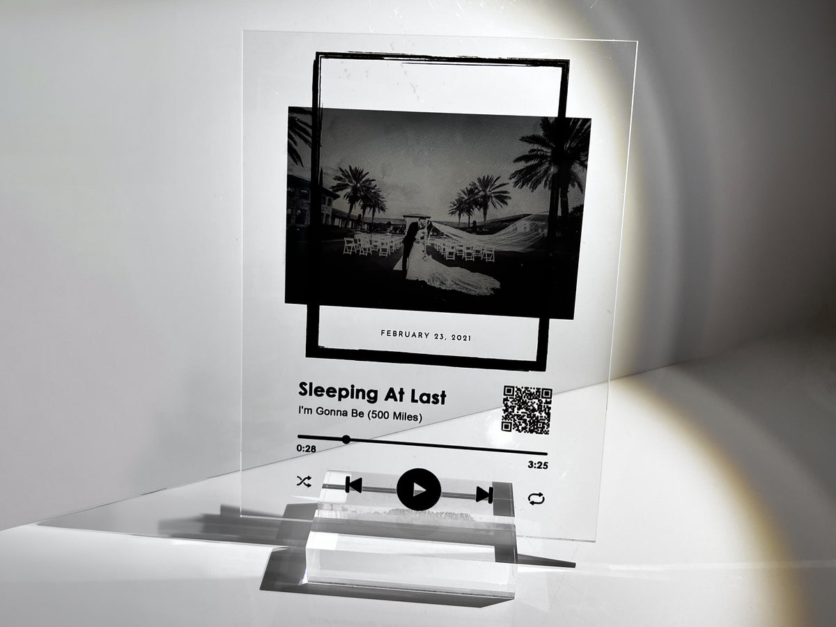 Personalized Song Music Plaque for Valentines | Anniversaries | Custom Acrylic Gift | For Her | For Him | Couples | Mothers | Fathers