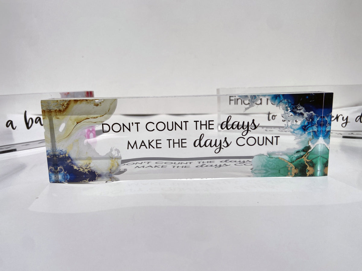 Custom Quotes Acrylic Sign with Aura Designs | Personalized Quotes Sign | Inspirational, Biblical, Army, Book, and Motivational Quotes