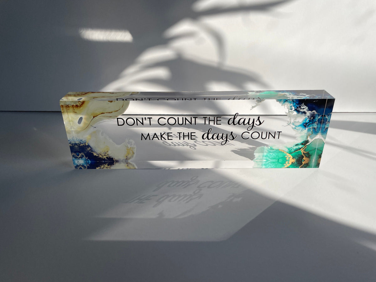 Custom Quotes Acrylic Sign with Aura Designs | Personalized Quotes Sign | Inspirational, Biblical, Army, Book, and Motivational Quotes