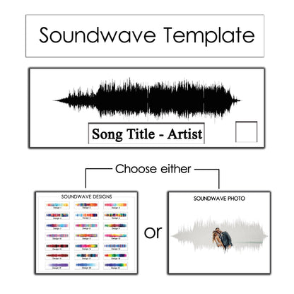 Personalized Soundwave Plaque with QR Code - Custom Song Sound Wave Art