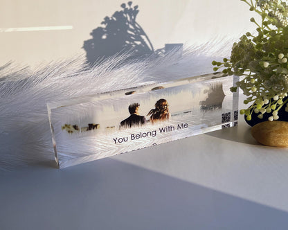 Personalized Soundwave Plaque with QR Code - Custom Song Sound Wave Art