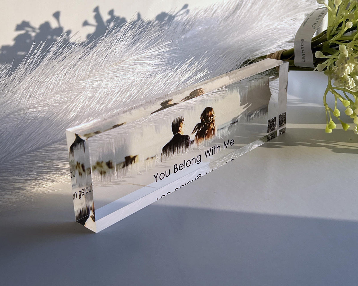 Personalized Soundwave Plaque with QR Code - Custom Song Sound Wave Art