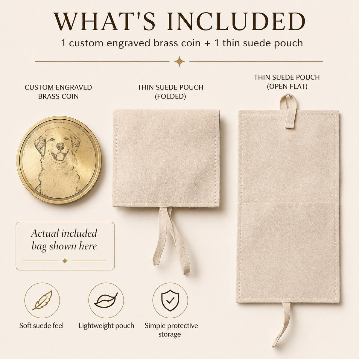 Actual Handwriting Engraved Brass Coin, Custom Signature Keepsake, Memorial Handwriting Gift, Personalized Pocket Token for Him and Her