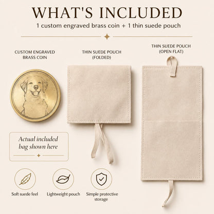 Actual Handwriting Engraved Brass Coin, Custom Signature Keepsake, Memorial Handwriting Gift, Personalized Pocket Token for Him and Her