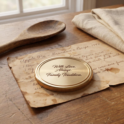 Actual Handwriting Engraved Brass Coin, Custom Signature Keepsake, Memorial Handwriting Gift, Personalized Pocket Token for Him and Her