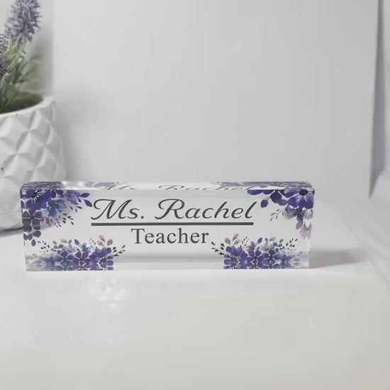 Custom Acrylic Name Plate | Office Sign Plaque | Coworker Gift | Office Décor | Personalized DeskPlate | Promotion Gift | New Job Gift |Sign