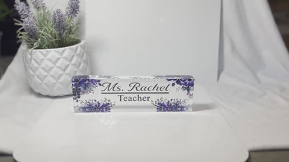 Custom Acrylic Name Plate | Office Sign Plaque | Coworker Gift | Office Décor | Personalized DeskPlate | Promotion Gift | New Job Gift |Sign